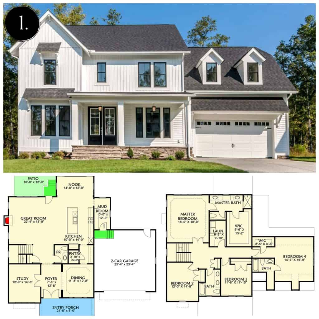 12 Modern Farmhouse Floor Plans - Rooms For Rent blog