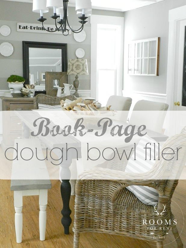 Book-Page Dough Bowl Filler