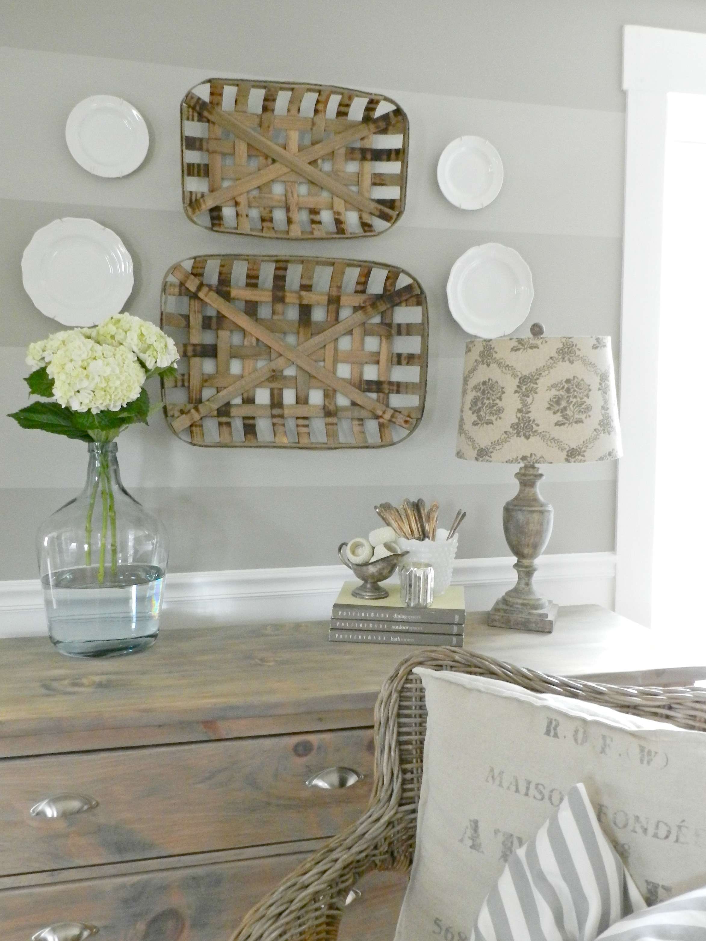 Tobacco Baskets wall decor & a Giveaway!
