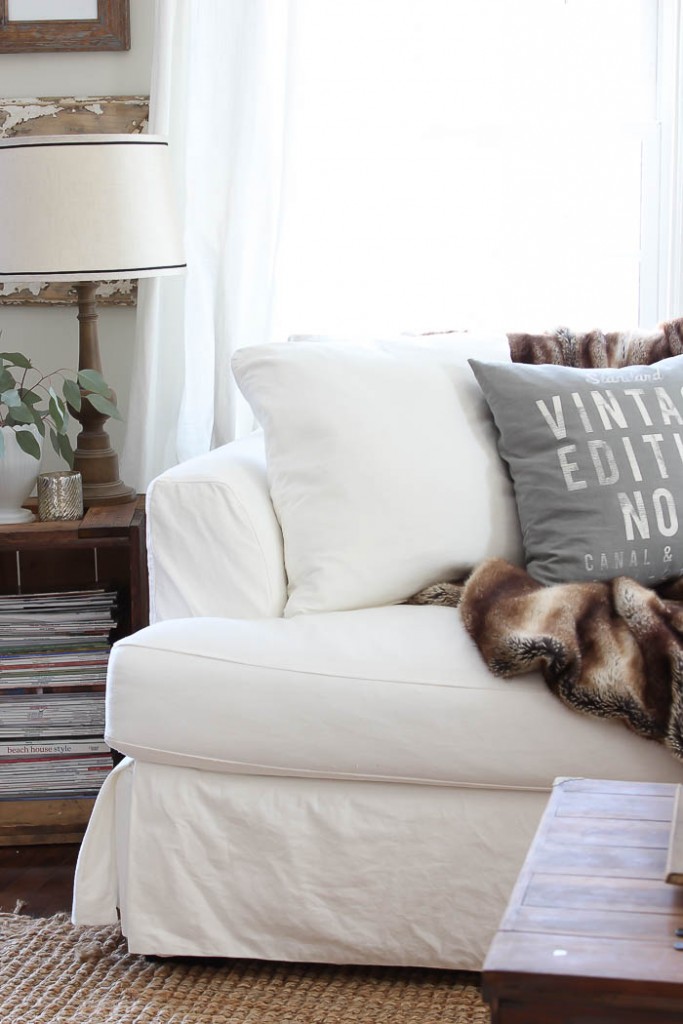 White Slip-Covered Sofa | Rooms FOR Rent Blog