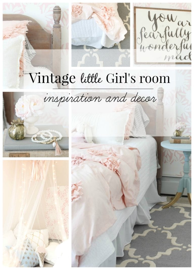 Vintage little Girls Room Reveal - Rooms For Rent blog