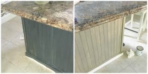 Chalk Painting your kitchen island