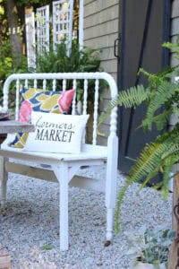 DIY Antique Headboard Bench