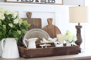 Farmhouse Tool Box Vignette | Rooms FOR Rent Blog
