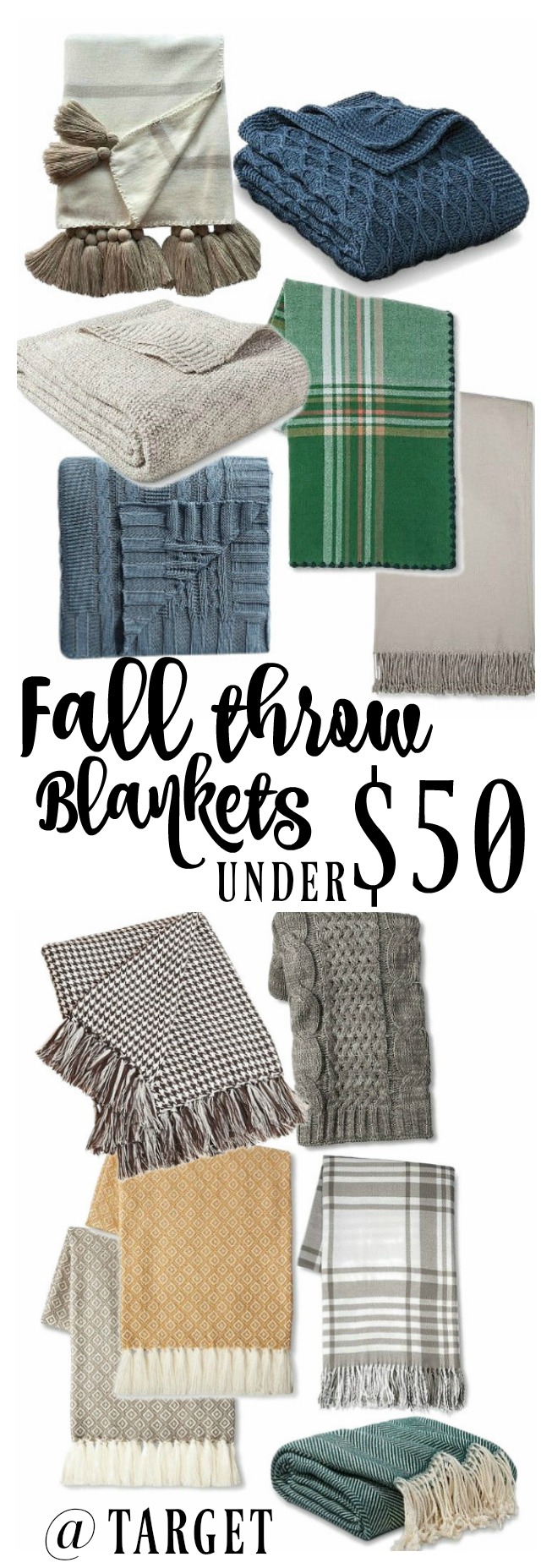 Fall Throw Blankets under $50