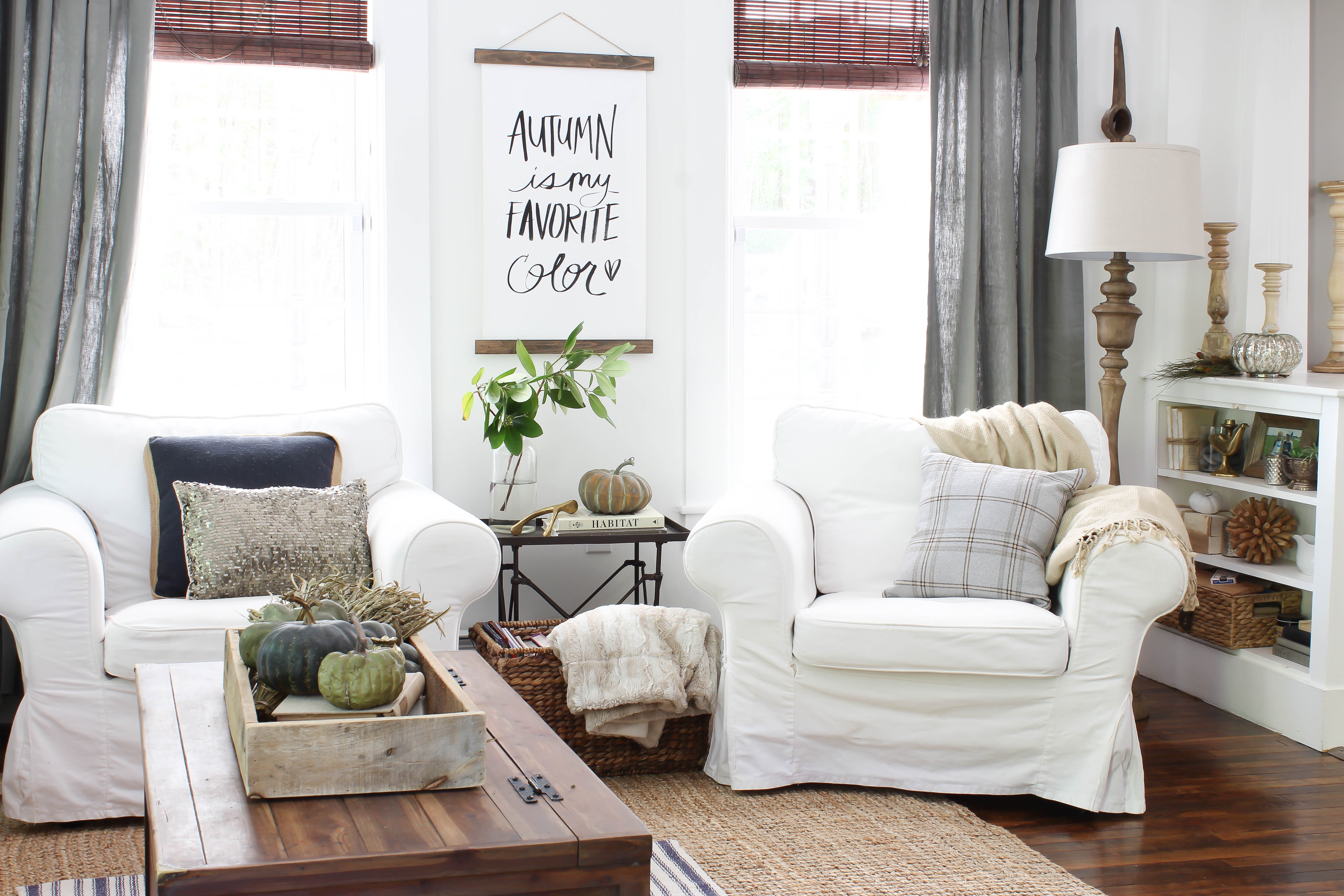 How I Refresh our Living Room for Fall