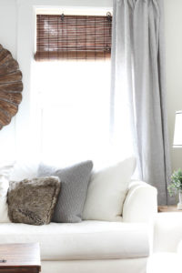 Light Gray Linen Curtains | Farmhouse Living Room Decor | Rooms FOR Rent Blog