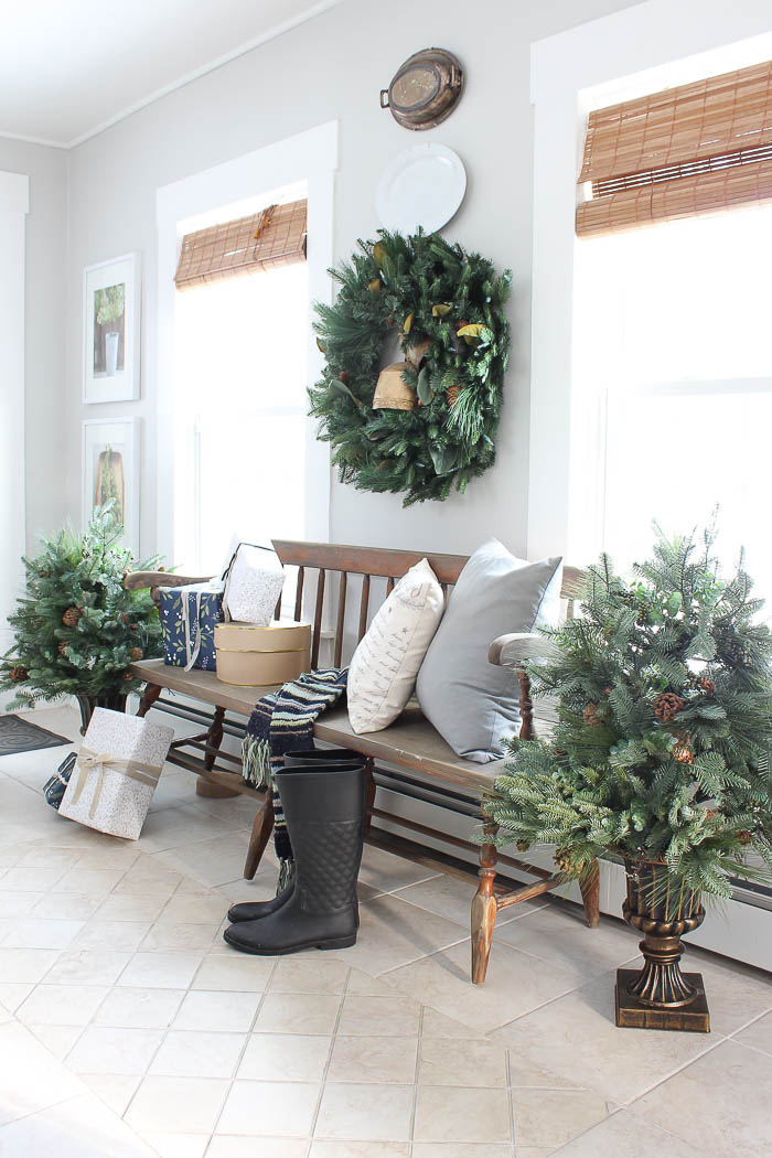 Christmas Entryway with Balsam Hill