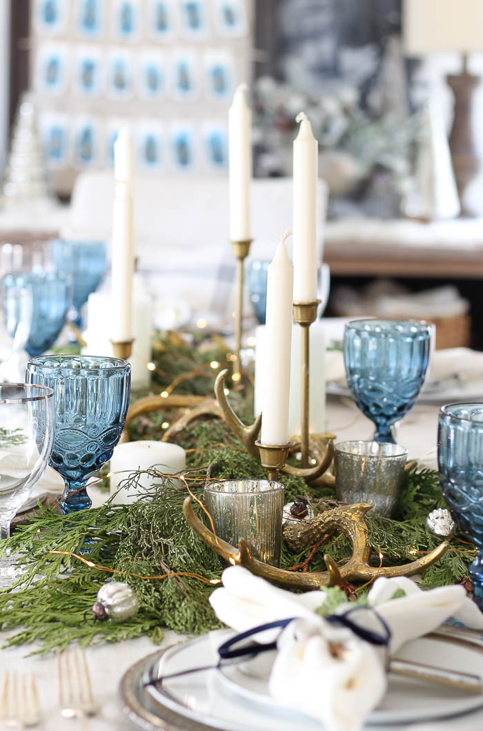 Woodland Winter Tablescape