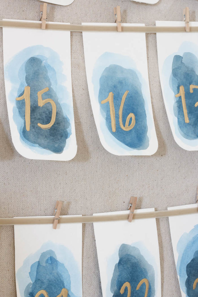 Watercolor Advent Calendar | Rooms FOR Rent Blog