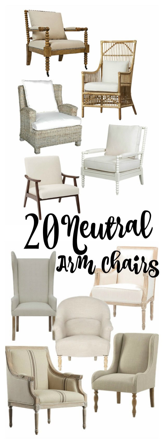 20 Neutral Arm Chairs Your Room Needs