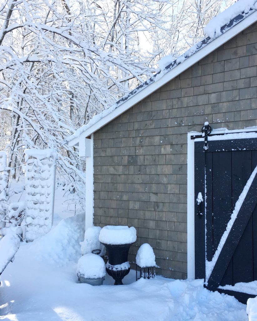 Cedar shake snow covered barn | Rooms FOR Rent Blog