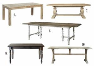 10 Farmhouse Style Dining Tables | Room FOR Rent Blog