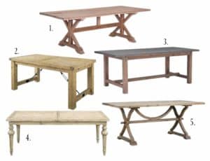 10 Farmhouse Style Dining Tables | Room FOR Rent Blog