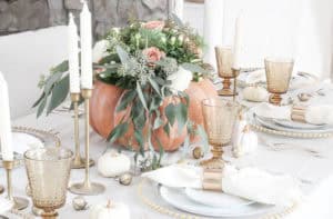 Pumpkin Centerpiece Thanksgiving Table | Rooms FOR Rent Blog