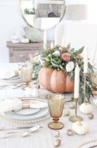 Pumpkin Centerpiece Thanksgiving Table | Rooms FOR Rent Blog