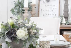 Frosted Winter Tablescape | Rooms FOR Rent Blog