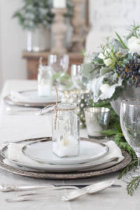 Frosted Winter Tablescape | Rooms FOR Rent Blog
