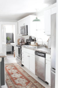 Vintage Rug in the Kitchen | Rooms FOR Rent Blog