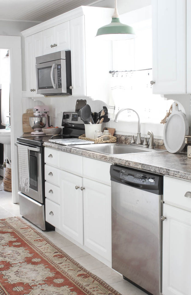 Vintage Rug in the Kitchen | Rooms FOR Rent Blog