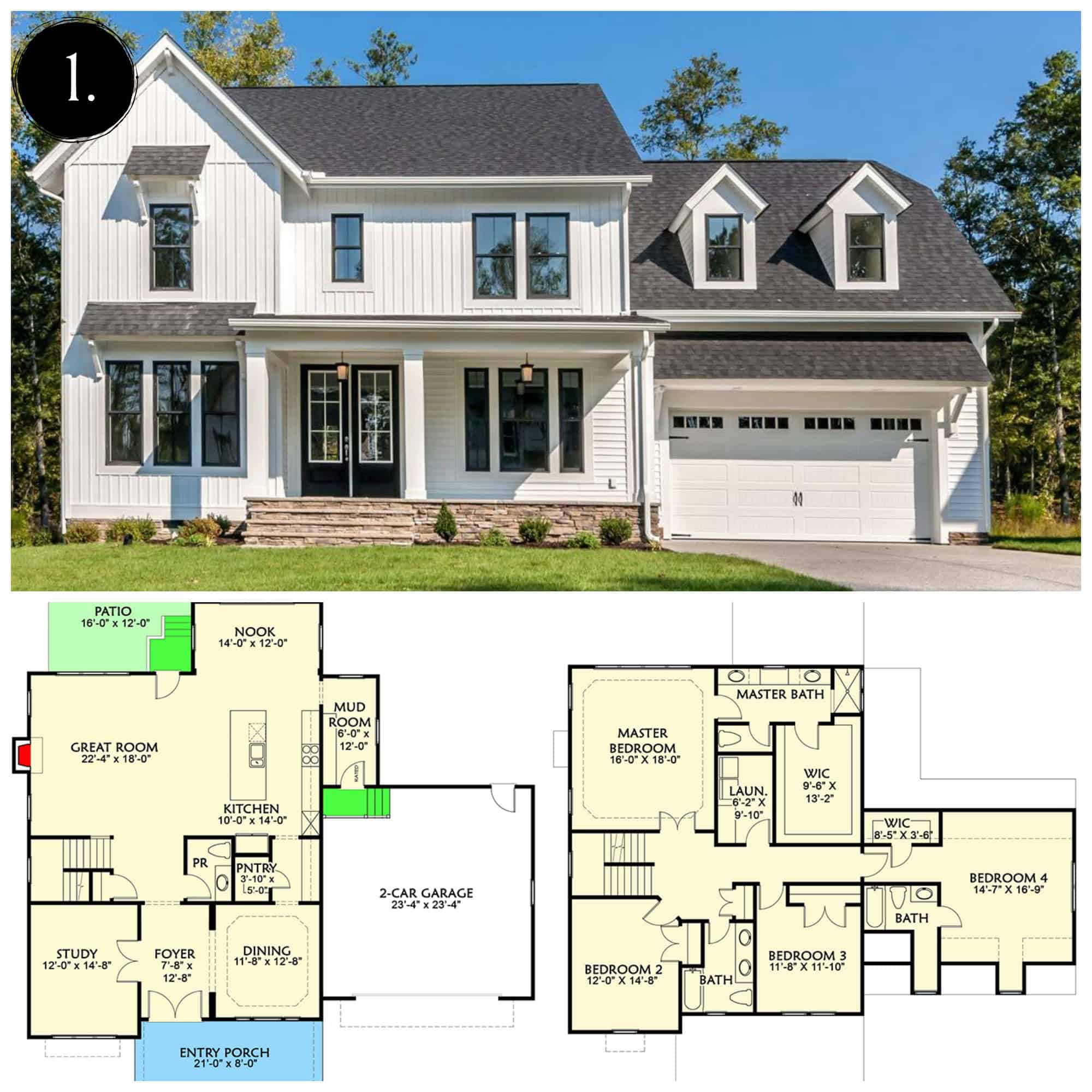 12 Modern Farmhouse Floor Plans 