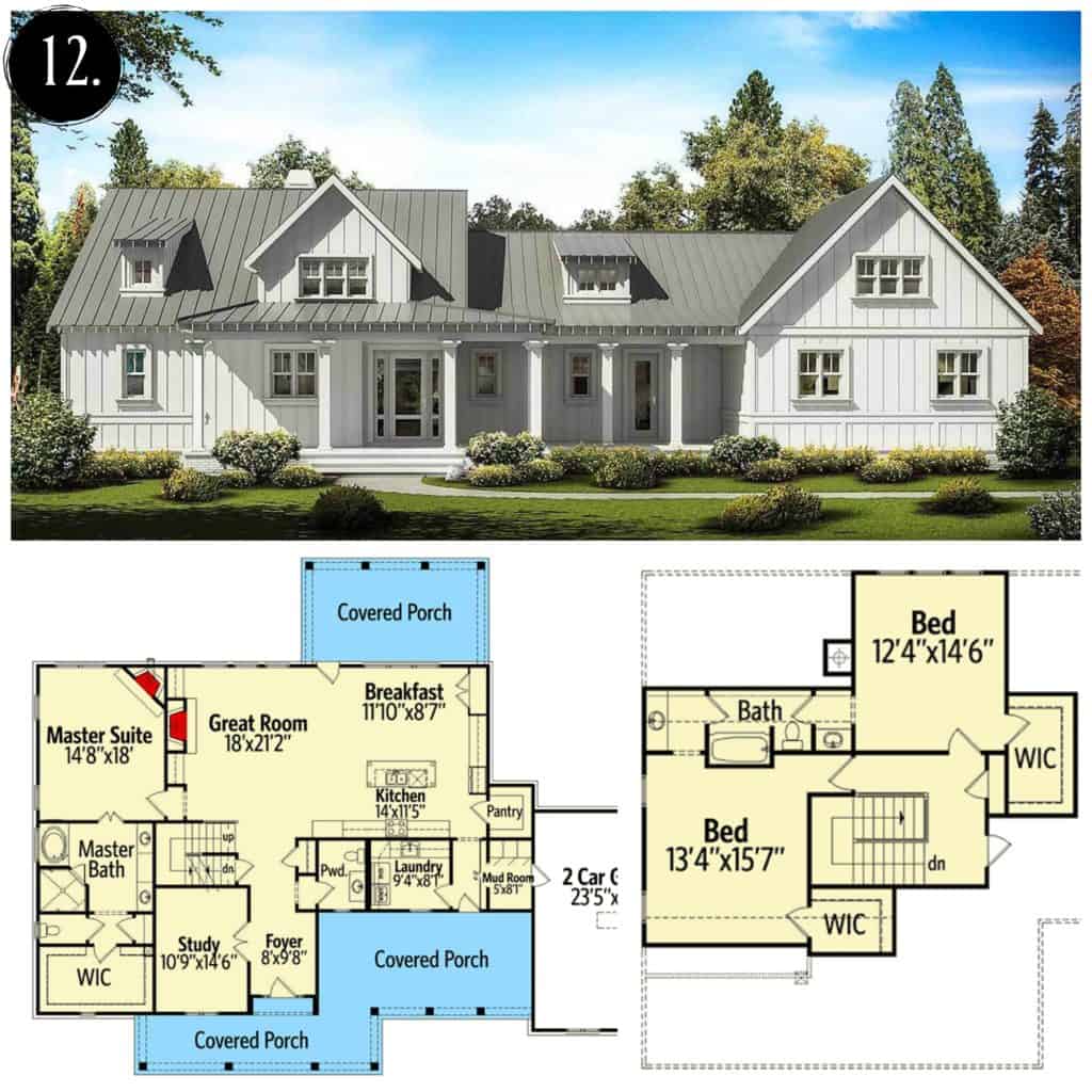 12 Modern Farmhouse Floor Plans - Rooms For Rent blog