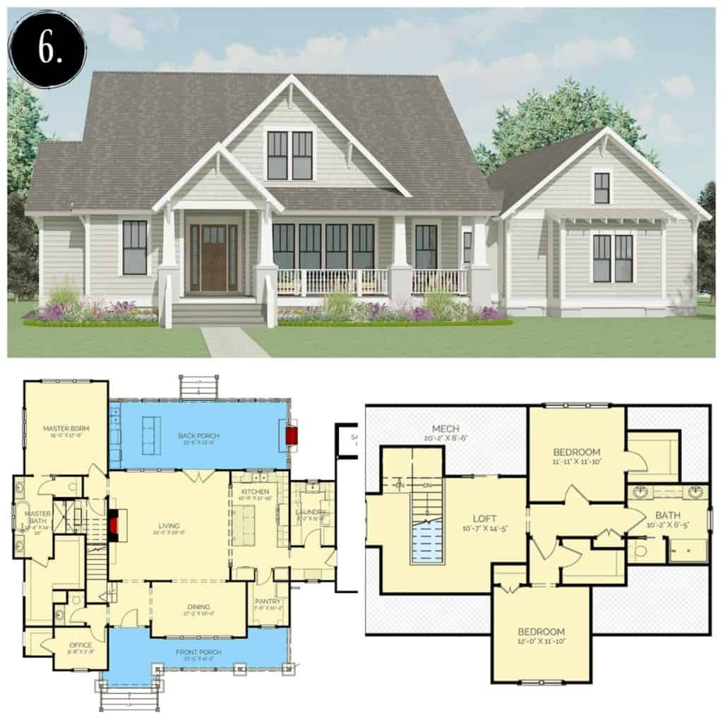 12 Modern Farmhouse Floor Plans - Rooms For Rent blog