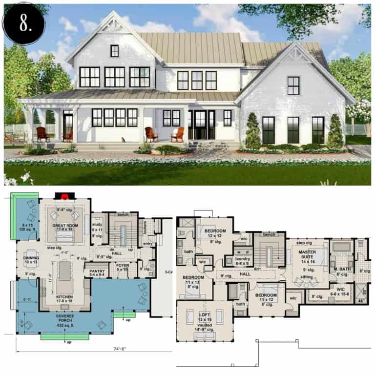 12 Modern Farmhouse Floor Plans - Rooms For Rent blog