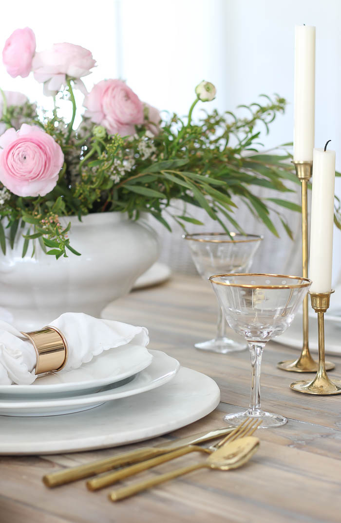 Pretty in Pink Mother's Day Tablescape - Rooms For Rent blog