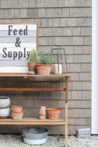 Potting Bench Styled | Rooms FOR Rent Blog