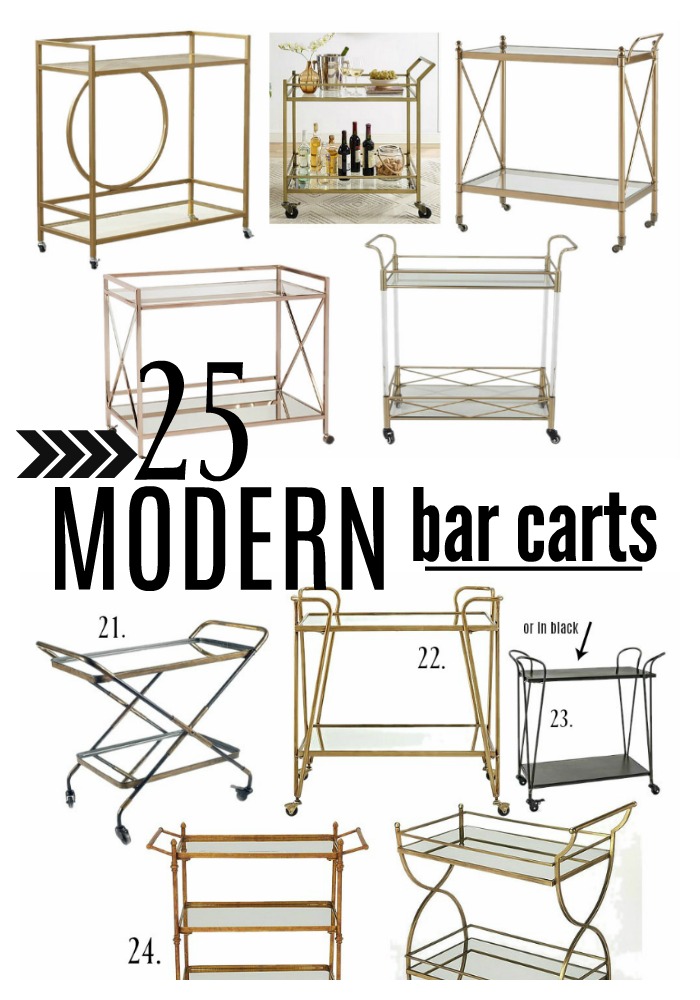 25 Modern Bar Carts