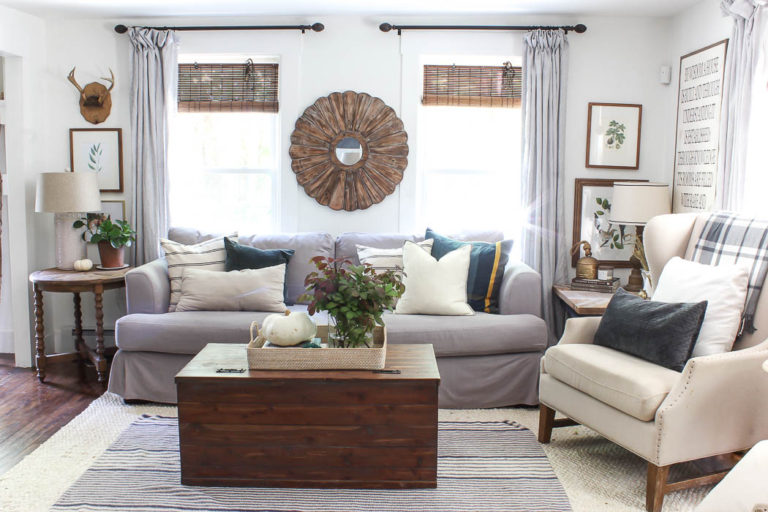 Fall Living Room 2018 | Seasons of Home - Rooms For Rent blog