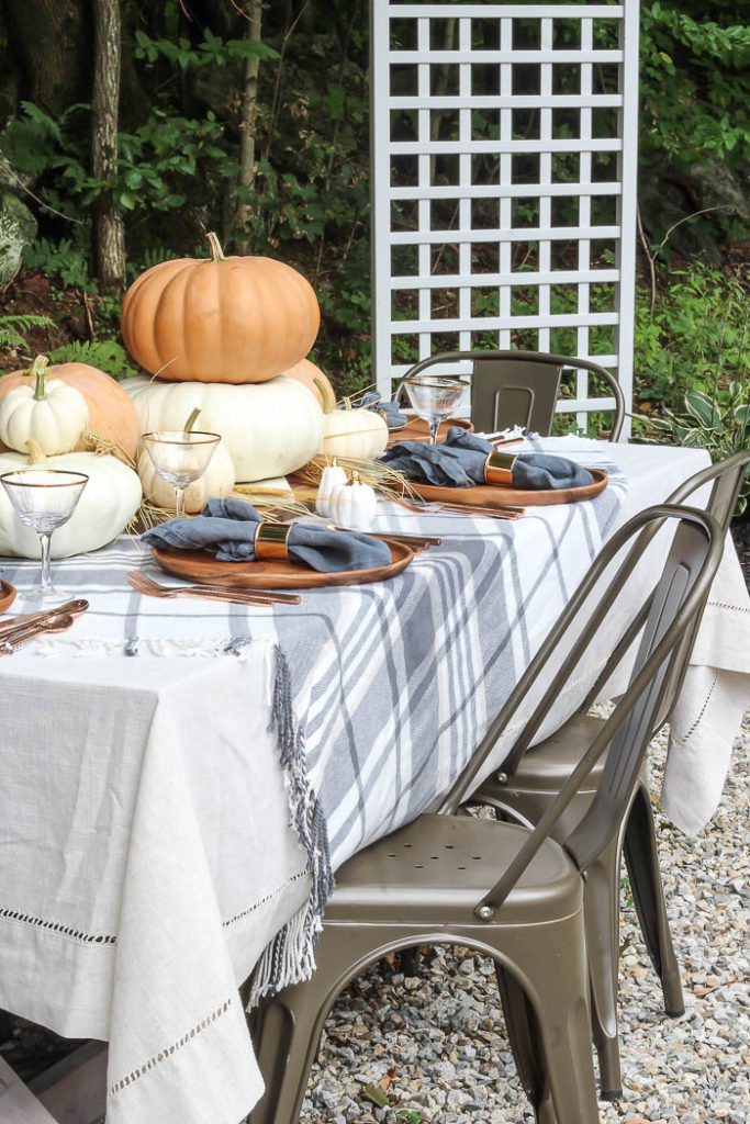 Orange & Gray Fall Tablescape | Rooms for Rent Blog
