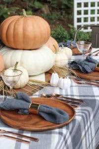 Orange & Gray Fall Tablescape | Rooms for Rent Blog