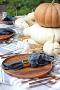 Orange & Gray Fall Tablescape | Rooms for Rent Blog