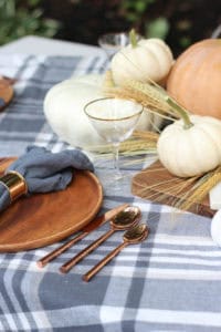 Orange & Gray Fall Tablescape | Rooms for Rent Blog