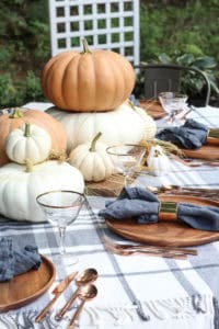 Orange & Gray Fall Tablescape | Rooms for Rent Blog