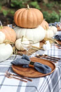 Orange & Gray Fall Tablescape | Rooms for Rent Blog