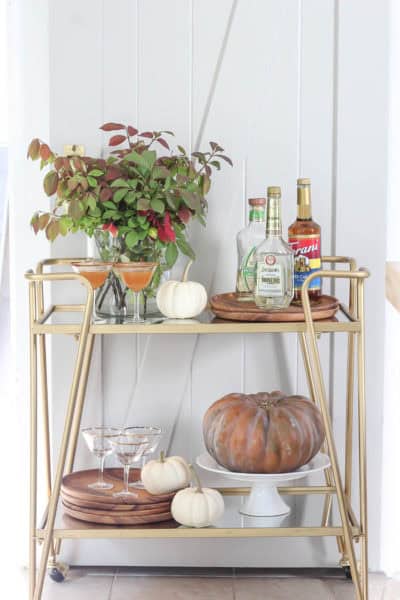 Fall Styled Bar Cart | Rooms FOR Rent Blog