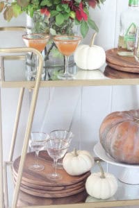 Fall Styled Bar Cart | Rooms FOR Rent Blog