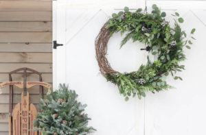 Asymmetrical Holiday Wreath - Rooms For Rent blog