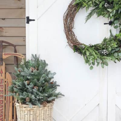 Asymmetrical Holiday Wreath