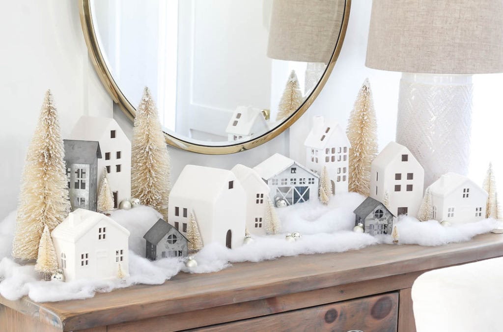 Christmas Village Vignette | Rooms FOR Rent Blog