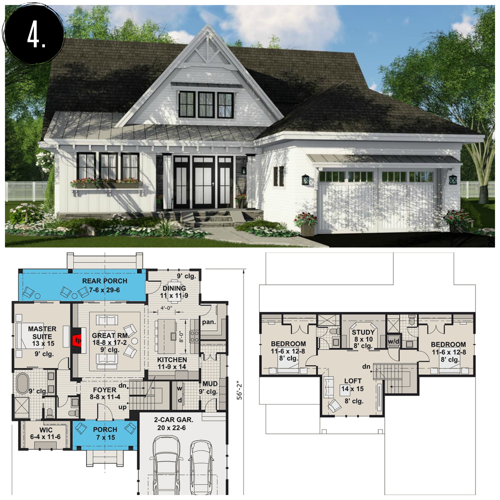 10+ Amazing Modern Farmhouse Floor Plans - Rooms For Rent blog