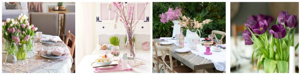 four examples of indoor and outdoor spring dining | Maison de Pax