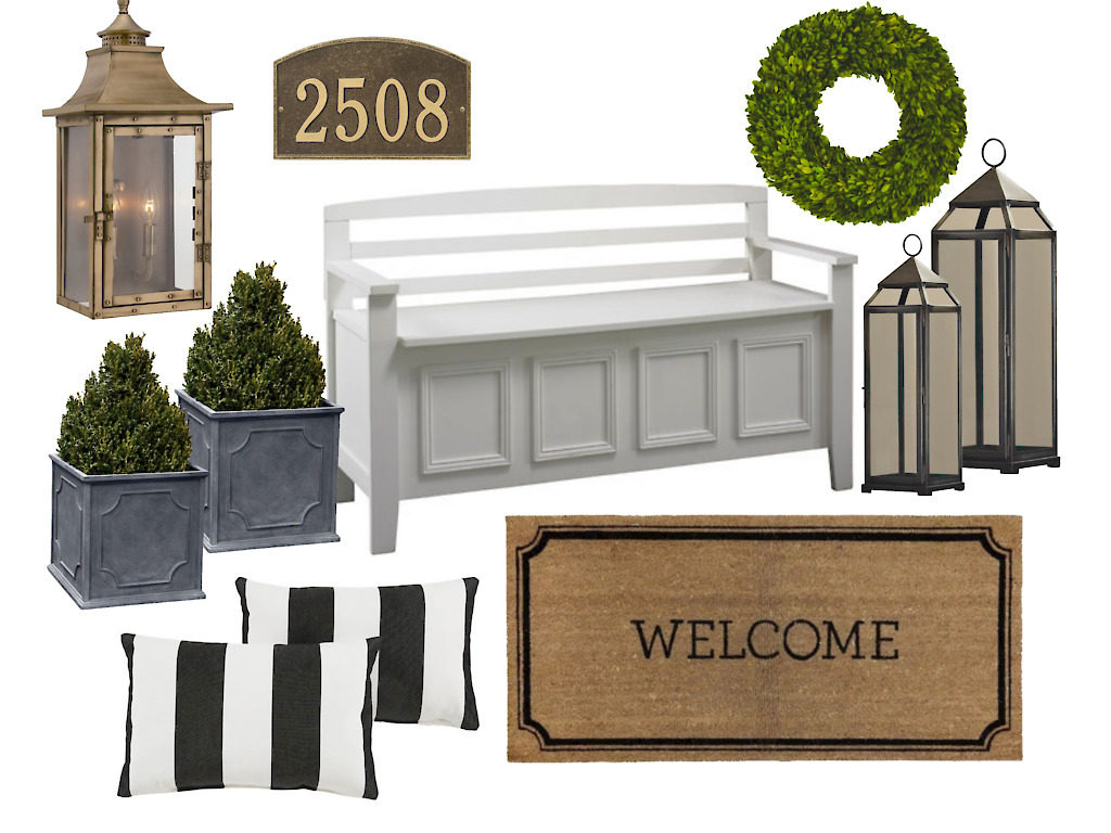 Traditional style decor for your front porch.