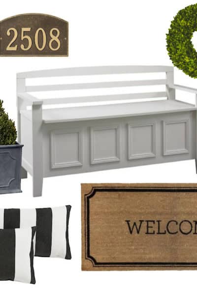 Traditional style decor for your front porch.