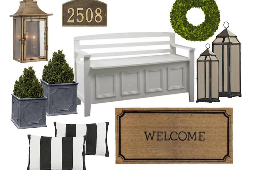 Traditional style decor for your front porch.