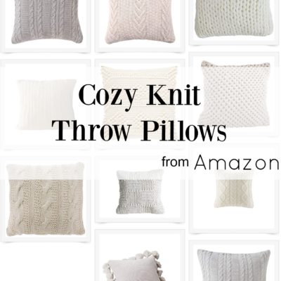 Cozy Knit Throw Pillows