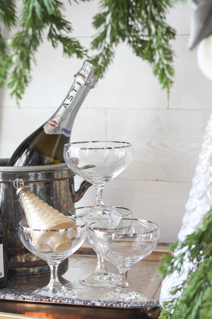 Styling a New Years Eve Bar Cart - Rooms For Rent blog